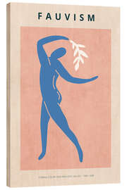 Quadro de madeira Fauvism - Pink