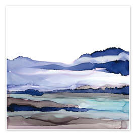 Wall print  Blue light landscape I. - Chris Paschke
