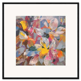 Framed art print Confetti leaves