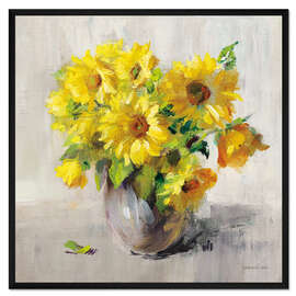 Gerahmter Kunstdruck Sonnenblumenstillleben II