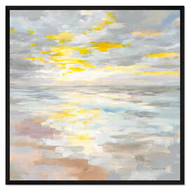 Gerahmter Kunstdruck Sonnenaufgang auf dem Meer - Danhui Nai