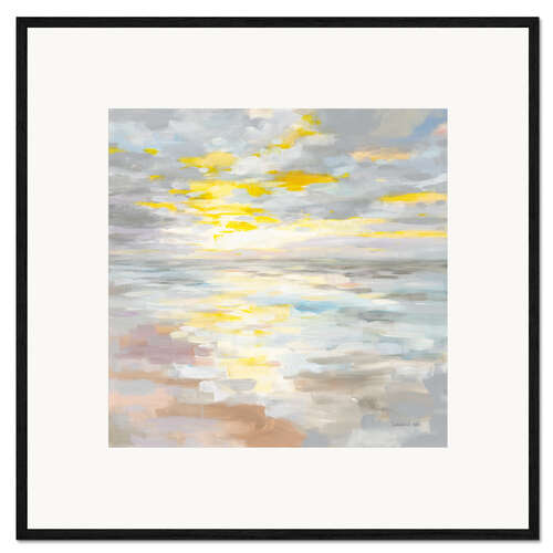 Plakat artystyczny premium w ramie Sunrise on the sea