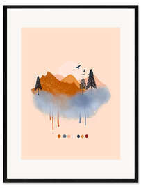 Framed art print Abstract landscape