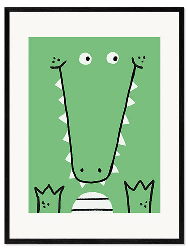 Framed art print Krokodilo