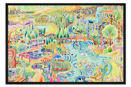 Gerahmter Kunstdruck Parks überall