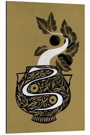 Magnettafel Santara Chroma - Vase und orangener Bonsai Baum