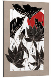 Magnettafel Gewirr - Botanischer Fisch und Mond