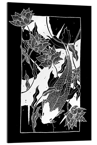 Gallery print Flow - Japanese koi carp fish