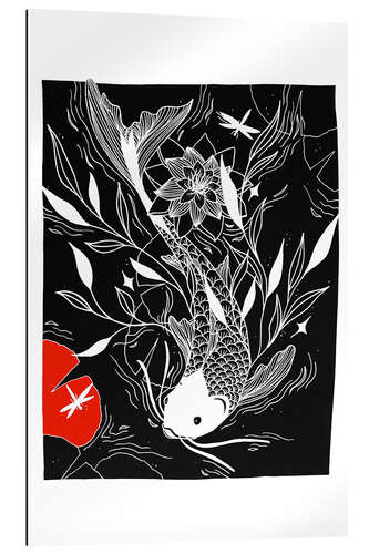 Galleriprint Mystical Lake - Japanese koi carp fish