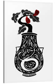 Magnettafel Hathor - Klassische Vase und Feigenbaum