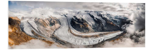 Tableau en PVC Gorner Glacier, Zermatt, Suisse