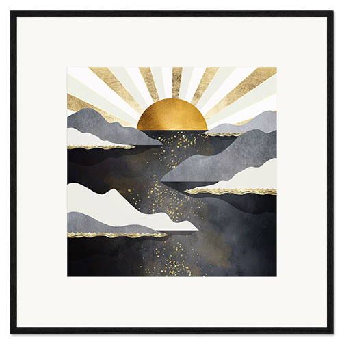 Framed art print Metallic Dusk