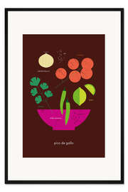 Gerahmter Kunstdruck Pico de gallo