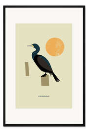 Gerahmter Kunstdruck Comorant