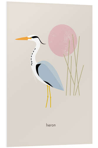 Foam board print Heron