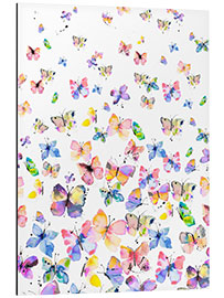 Tableau en aluminium Papillons colorés