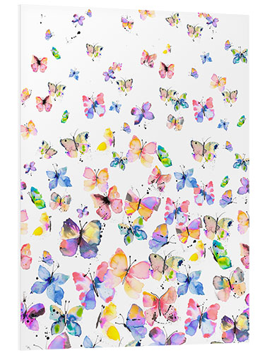 Foam board print Colorful butterflies