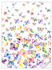 Wall sticker Colorful butterflies