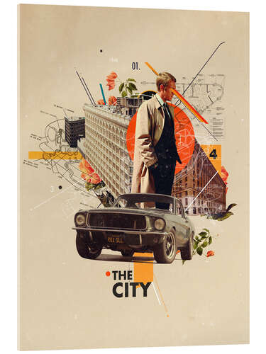 Obraz na szkle akrylowym The City 1968