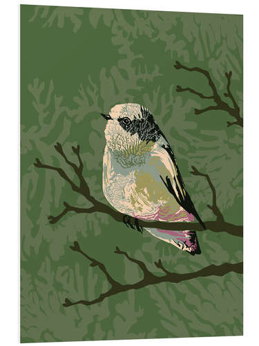 Foam board print Bird in the summer forest