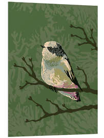 Foam board print Bird in the summer forest