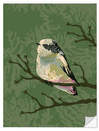 Wall sticker Bird in the summer forest