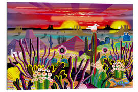 Magnettafel Fantasie Wüste Sonnenaufgang