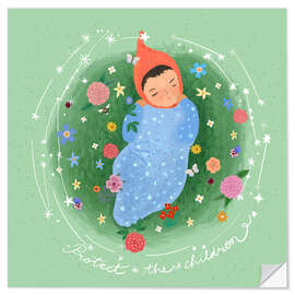 Wall sticker Protect The Children