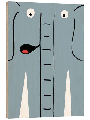 Wood print Elephonto
