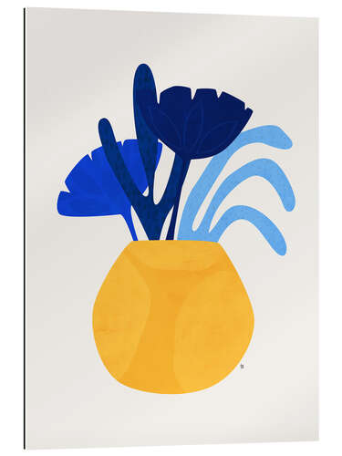 Gallery print Blue Plant Yellow Pot