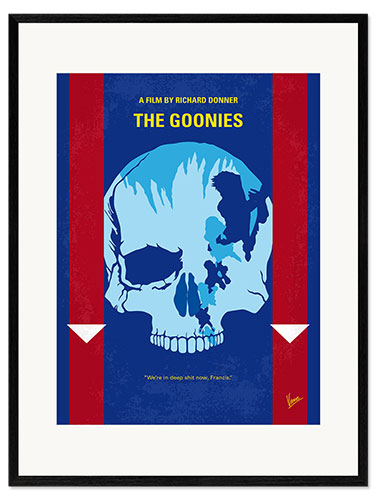Ingelijste kunstdruk The Goonies