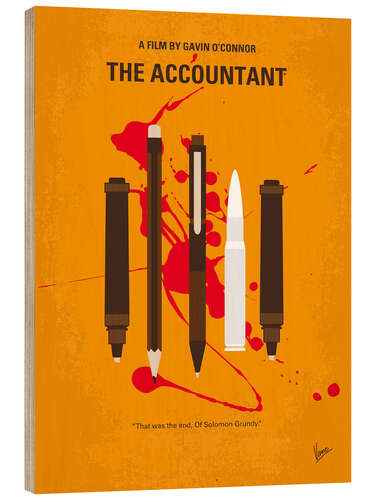 Wood print The Accountant