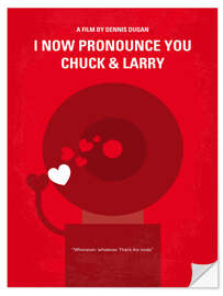 Selvklebende plakat I Now Pronounce You Chuck &amp; Larry