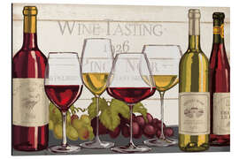 Aluminium print Wine tasting I.