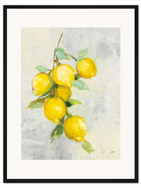 Gerahmter Kunstdruck Zitronen