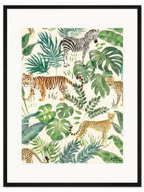 Gerahmter Kunstdruck Dschungel