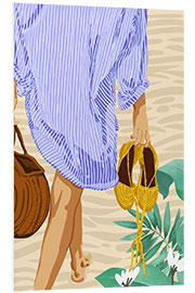 Quadro em PVC I Followed my Heart and it led me to the Beach