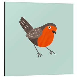 Magnettafel Rotkehlchen