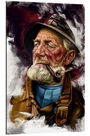 Magnettafel Der alte Seebär