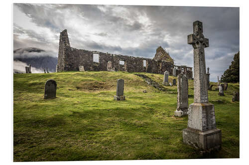 PVC-tavla Ruin of the Church of Kilchrist, Isle of Skye