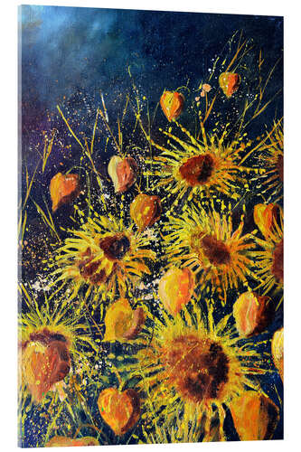 Acrylic print Sunflowers