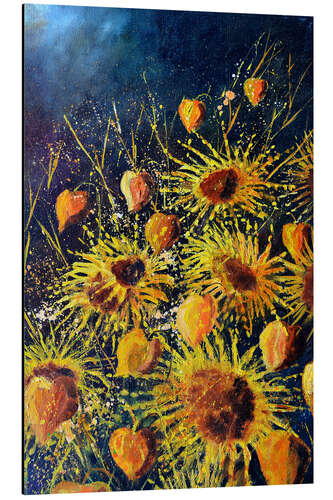 Aluminium print Sunflowers