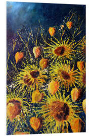 Foam board print Sunflowers