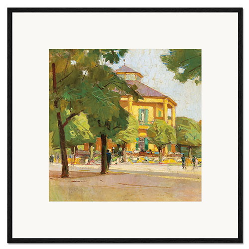 Kunsttryk i ramme Lusthaus, Prater, Vienna