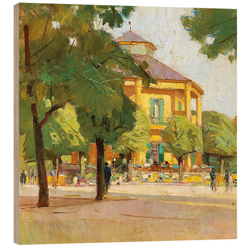 Tableau en bois Lusthaus, Prater, Vienne