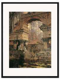 Gerahmter Kunstdruck Die Römische Ruine in Schönbrunn