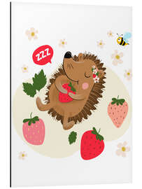 Magnettafel Erdbeerigel