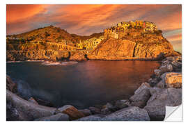 Wandsticker Manarola, Italien