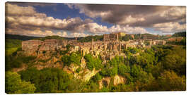 Canvas print Sorano, Italy