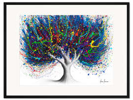 Gerahmter Kunstdruck Wilder Partybaum